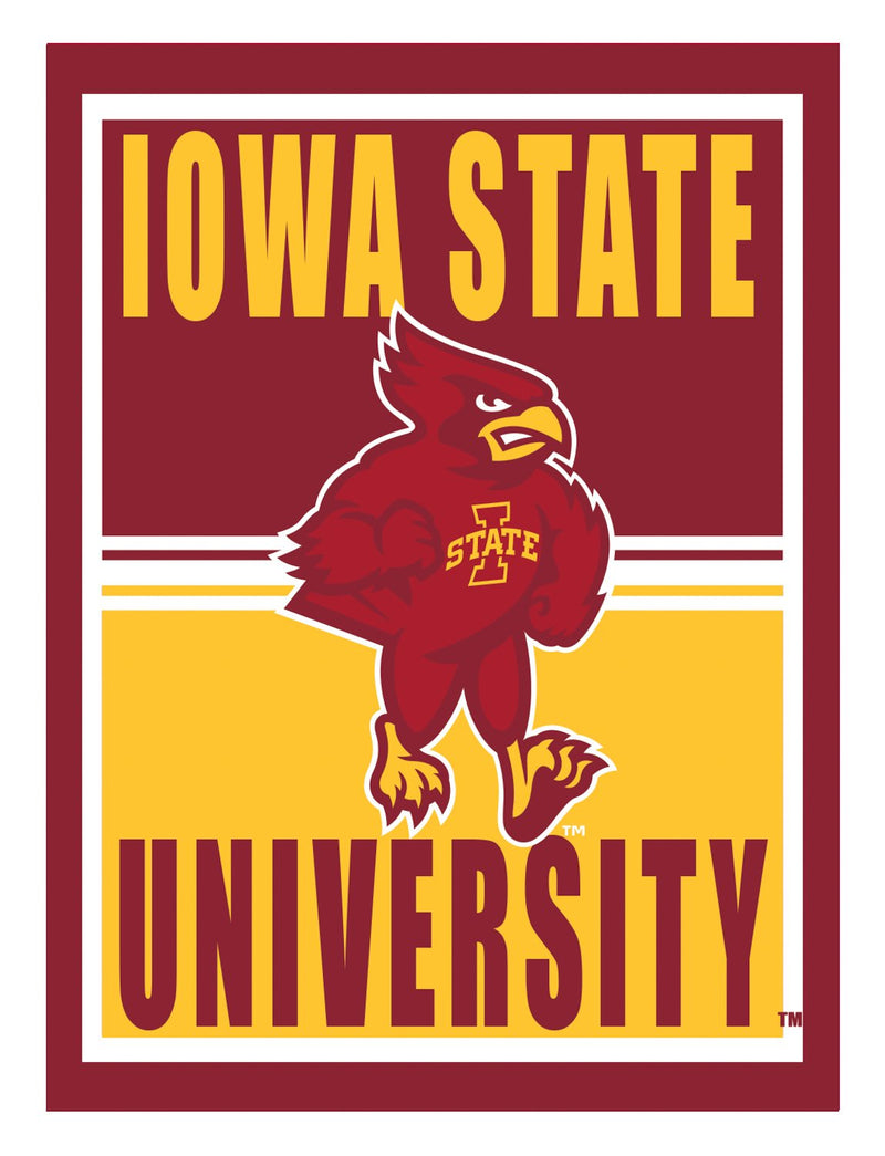 15.5"L x 11.5"H Medium Metal Wall Sign, Iowa State University,6m962usm