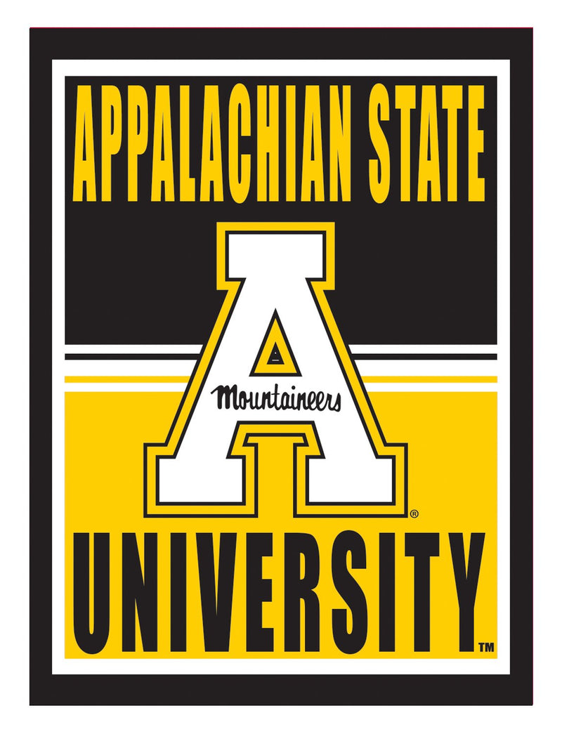 15.5"L x 11.5"H Medium Metal Wall Sign, Appalachian State University,6m988usm