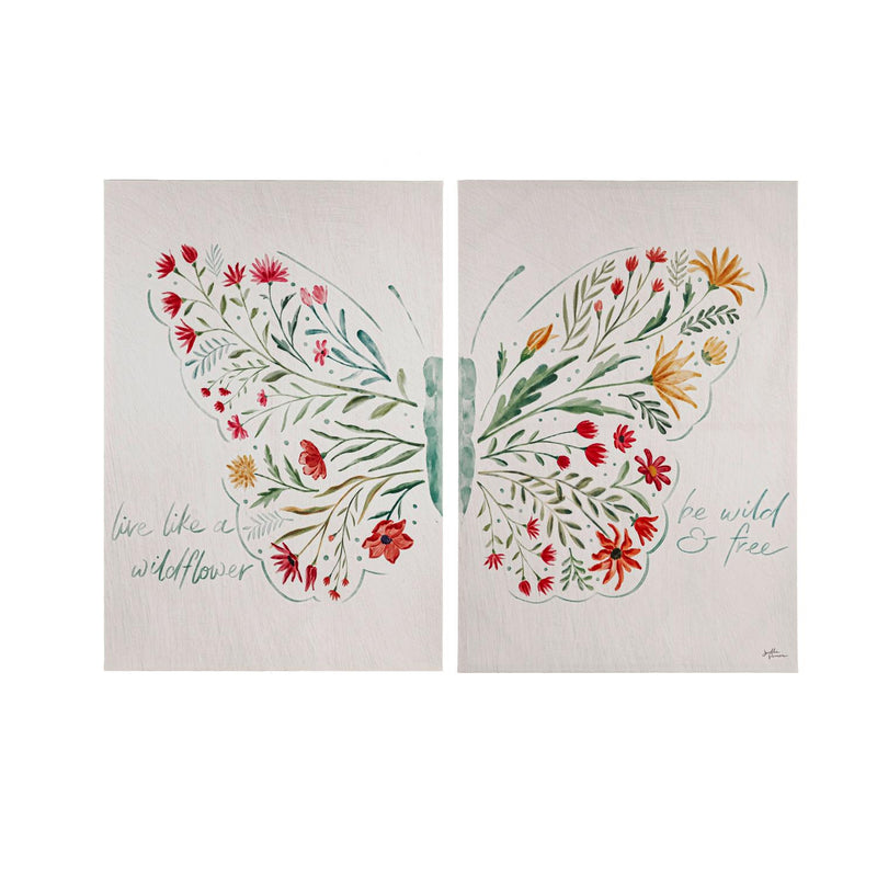 24x36 Life Like a Wildflower & Be Wild & Free, Set of 2