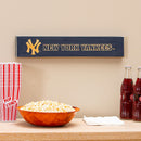 New York Yankees Engraved Wood Sign, 3.5" x 18"