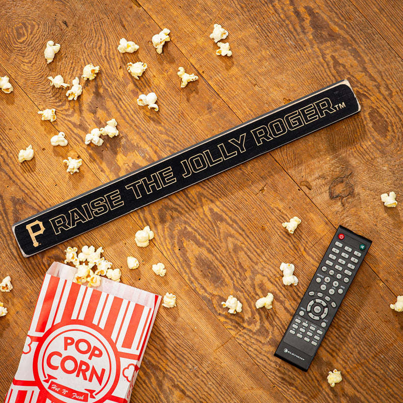 Pittsburgh Pirates Engraved Wood Sign, 1.5" x 18"