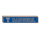 Texas Rangers Engraved Wood Sign, 3.5" x 18"