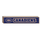 Montreal Canadiens Engraved Wood Sign, 3.5" x 18"