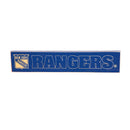 New York Rangers Engraved Wood Sign, 3.5" x 18"