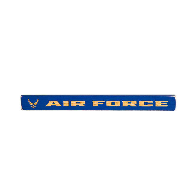 US Air Force Engraved Wood Sign, 1.5" x 18"