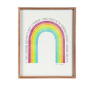 16" x 20" Framed Wood Wall Art Inspirational Rainbow
