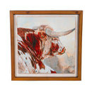 Longhorn Wooden Wall Décor, 16"L x 16"H