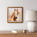 Horse Wooden Wall Decor, 15.8"L x 15.8"H
