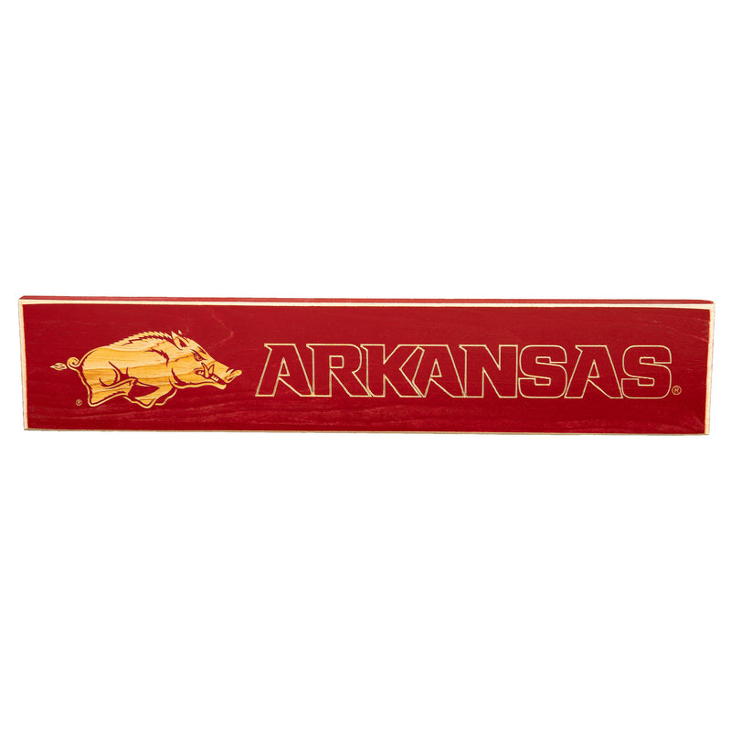 University of Arkansas Engraved Wood Sign, 3.5" x 18"