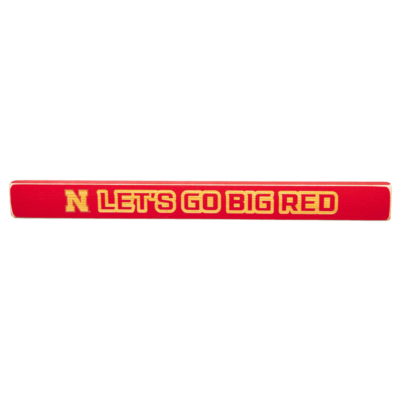 University of Nebraska Engraved Wood Sign, 1.5" x 18"