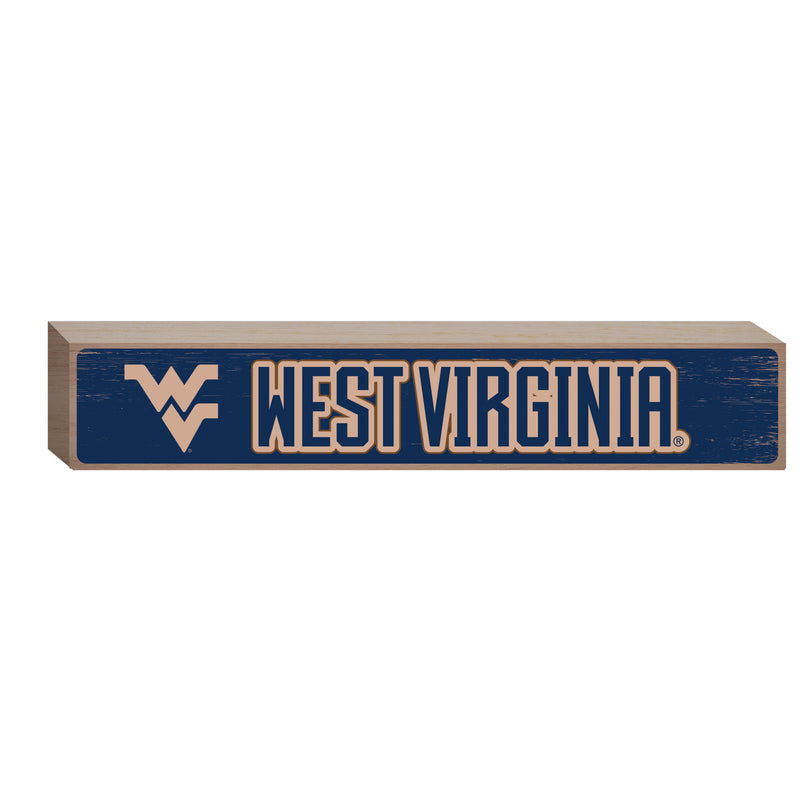 West Virginia University Engraved Wood Sign, 3.5" x 18"