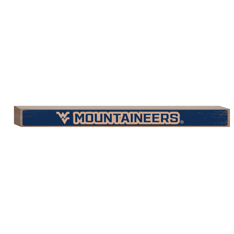 West Virginia University Engraved Wood Sign, 1.5" x 18"