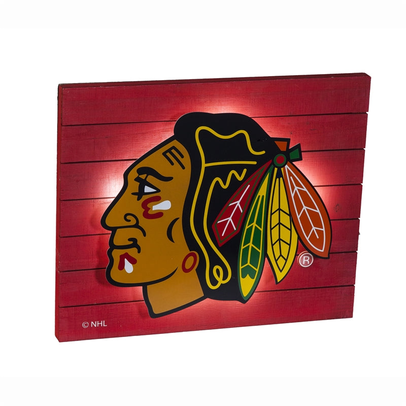 Lit Wall Décor, Chicago Blackhawks,6wlt4355