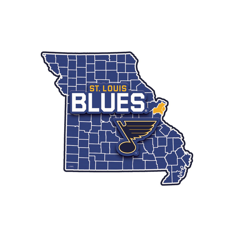 State Shape Wall Décor,, St Louis Blues,6ws4374