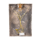 Traditional Santa Wall Decor, LED MGO Textured Wall, Snowman with Tree