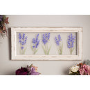 Lilacs Hand Painted Screen Wood Frame Wall Decor, 20"W x 9"H