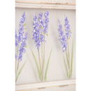 Lilacs Hand Painted Screen Wood Frame Wall Decor, 20"W x 9"H