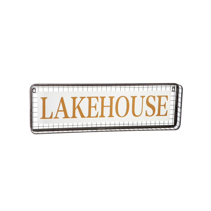Outdoor Metal Lakehouse Sign