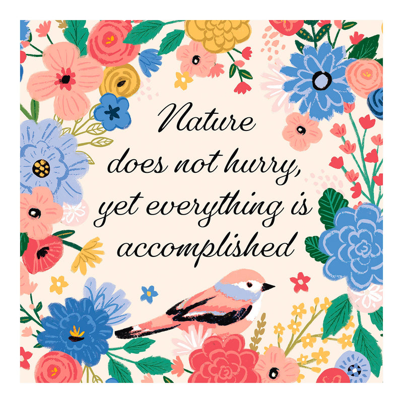 Bursting Blossoms Bird Canvas Wall Decor, 10" H x 10" L