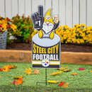 Pittsburgh Steelers Gnome Metal Sign 10"L x 30"H