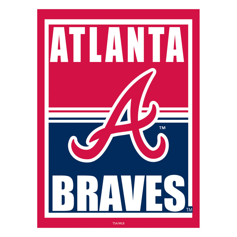 Atlanta Braves 15.5"L x 11.5"H Medium Metal Wall Sign