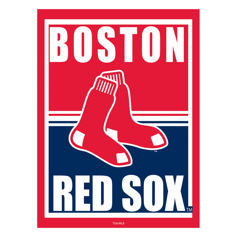 Boston Red Sox 15.5"L x 11.5"H Medium Metal Wall Sign