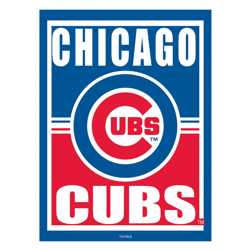 Chicago Cubs 15.5"L x 11.5"H Medium Metal Wall Sign
