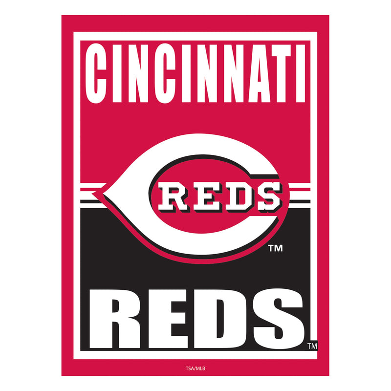 Cincinnati Reds 15.5"L x 11.5"H Medium Metal Wall Sign