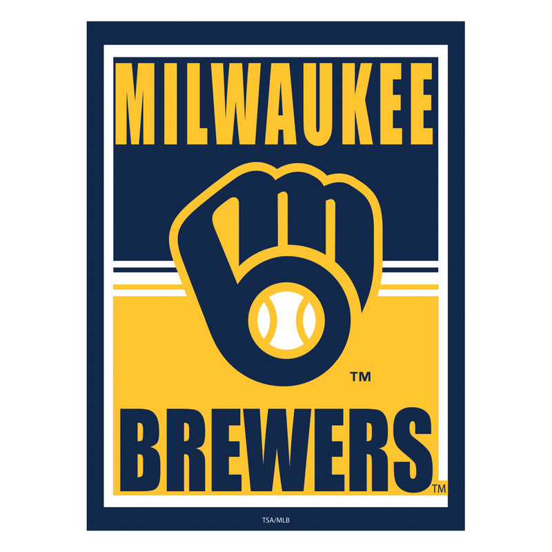 Milwaukee Brewers 15.5"L x 11.5"H Medium Metal Wall Sign