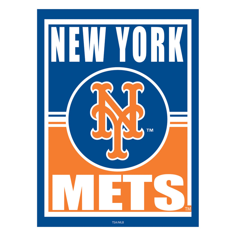 New York Mets 15.5"L x 11.5"H Medium Metal Wall Sign