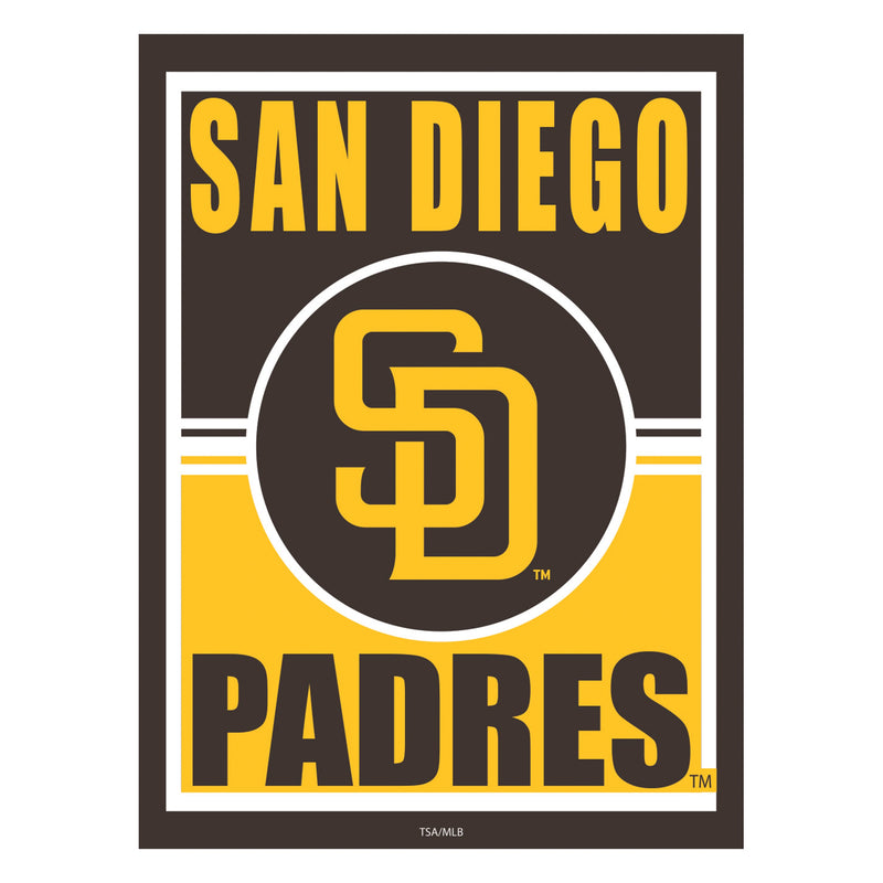 San Diego Padres 15.5"L x 11.5"H Medium Metal Wall Sign