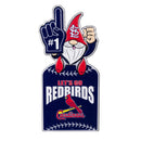 St Louis Cardinals Gnome Metal Sign 10"L x 30"H