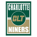 15.5"L x 11.5"H Medium Metal Wall Sign, University of North Carolina/Charlotte