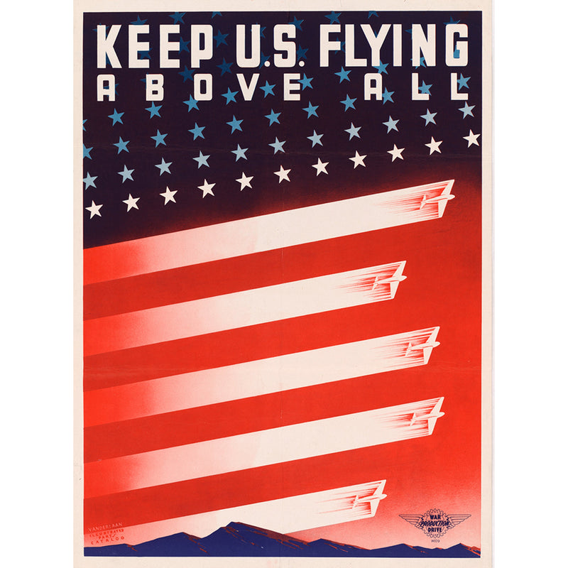 Keep U.S. Flying US Vintage Military 15.5"L x 11.5"H Metal USA Wall Decor