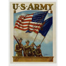 Guardian of the Colors US Vintage Military 15.5"L x 11.5"H Metal USA Wall Decor