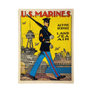 Active Service US Marine Corps Metal USA Wall Decor, 15.5"L x 11.5"H