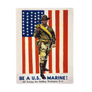 Be a U.S. Marine! US Marine Corps Metal USA Wall Decor, 15.5"L x 11.5"H