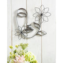 Artistic Shaped Metal Wire Floral Face Wall Decor