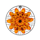 Orange Flower Round Wall Decor, 12"