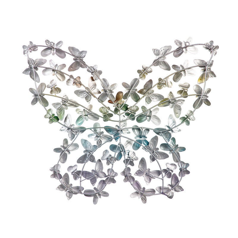 Rainbow Metal Butterfly Wall Decor