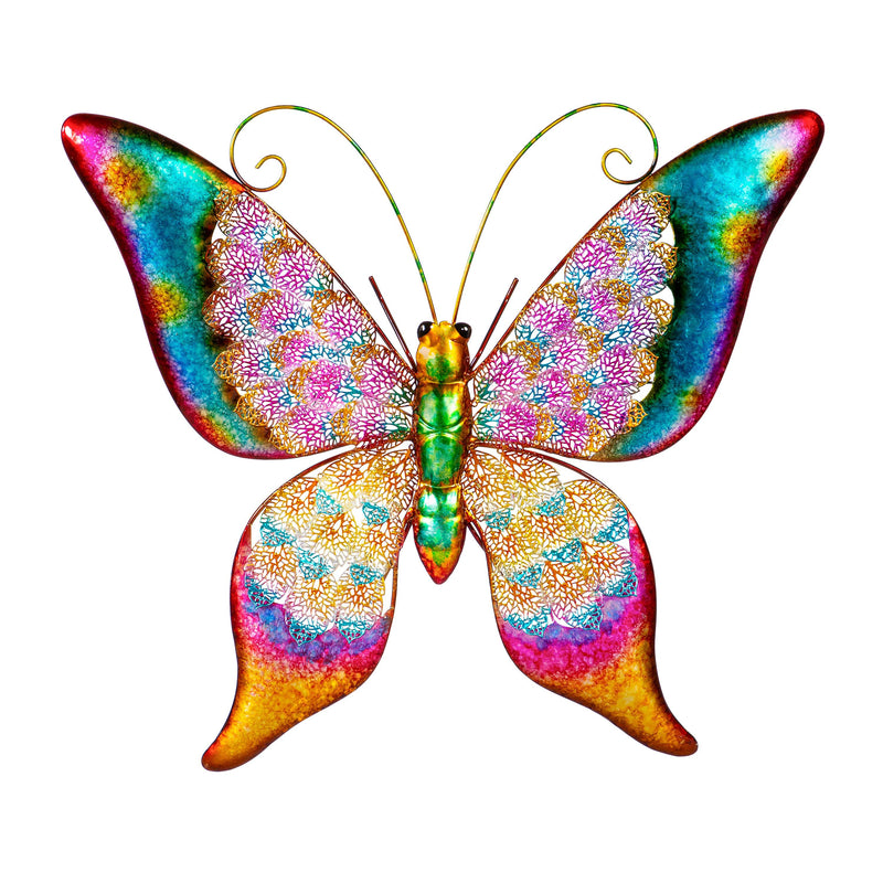 Metal Colorful Butterfly Wall Decor