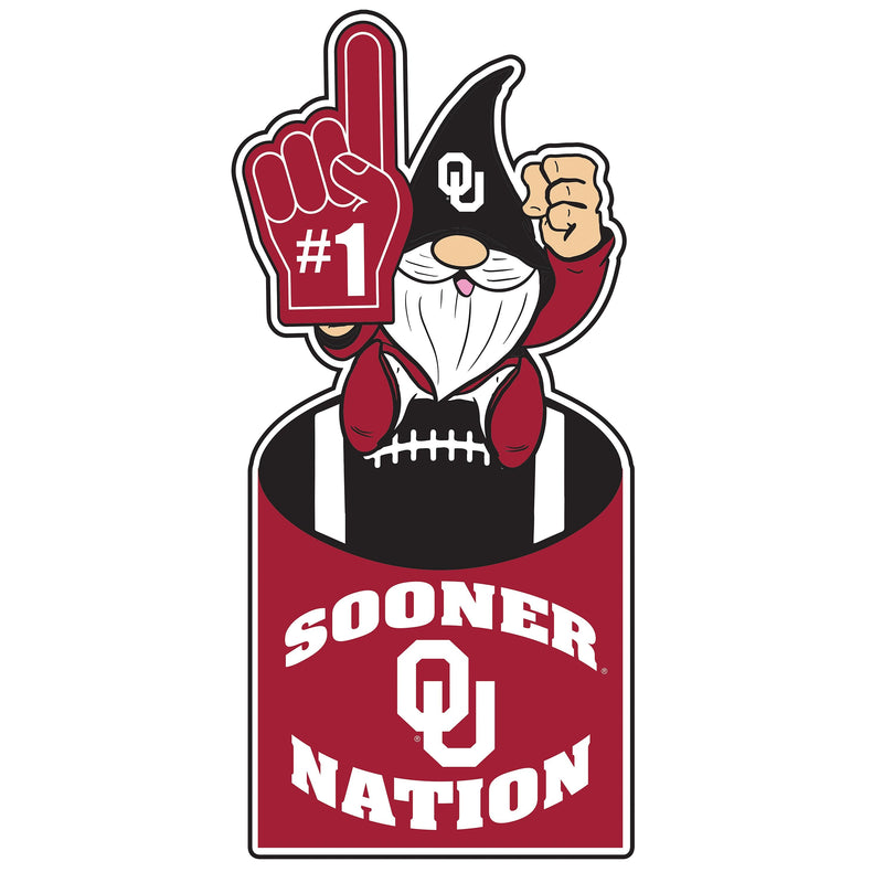 University of Oklahoma Gnome Metal Sign 10"L x 30"H