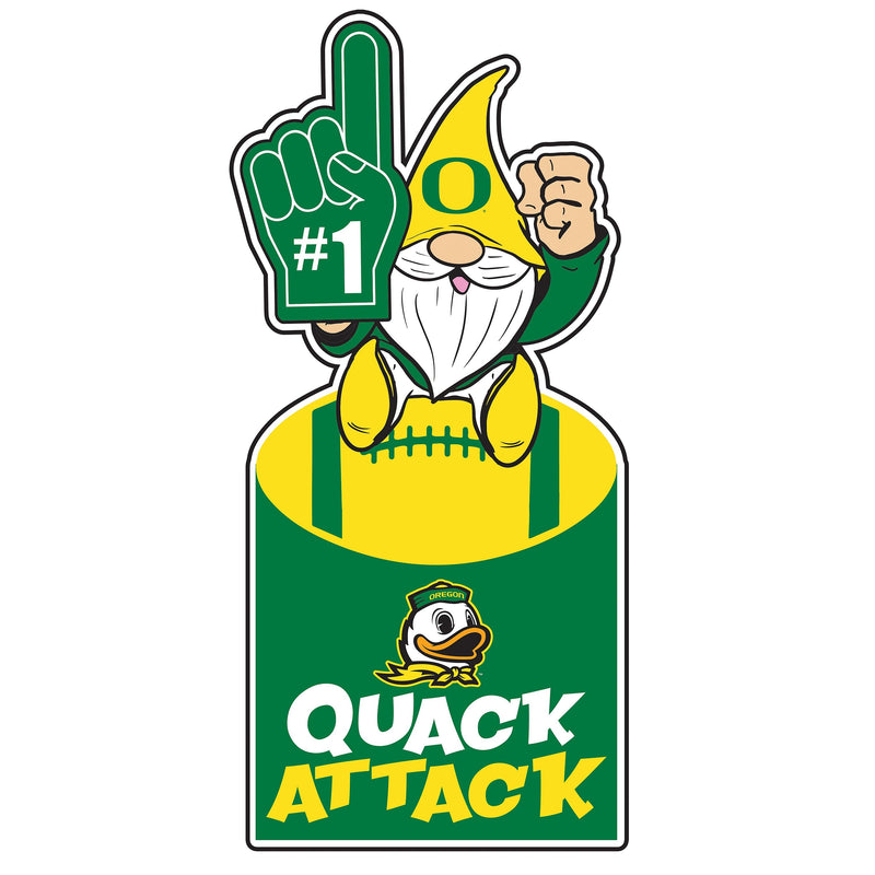 University of Oregon Gnome Metal Sign 10"L x 30"H