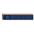 Dallas Cowboys Engraved Wood Sign, 3.5" x 18"