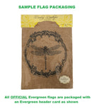 Garden Sub Burlap Monogram K Flag