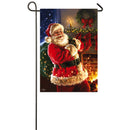 Night Before Christmas Garden Satin Flag