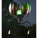 59.5"H Wind Spinner, Copper Leaves