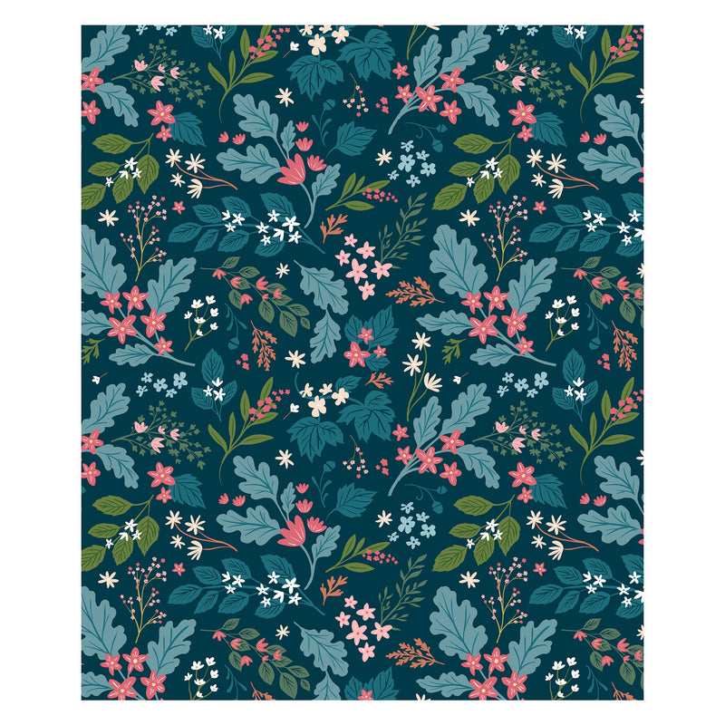 Bursting Botanicals Plush Blanket, 60"L x 50"W