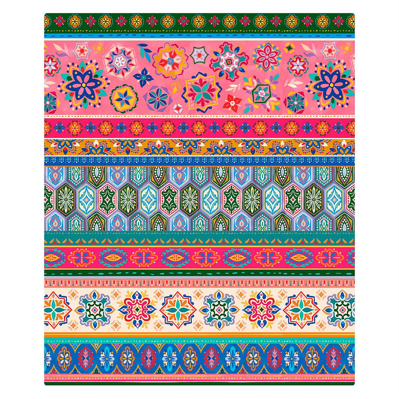 Geometric Tapestry Plush Blanket, 50" x 60"