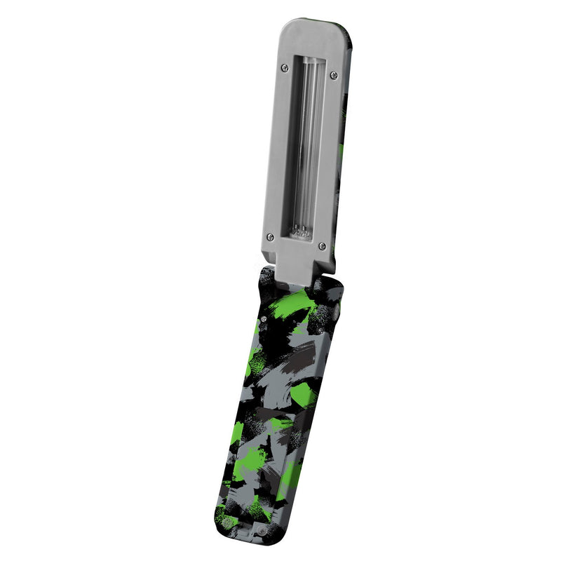 Travel UVC Light Sanitizer Flip Wand, Green Pattern,7buv001